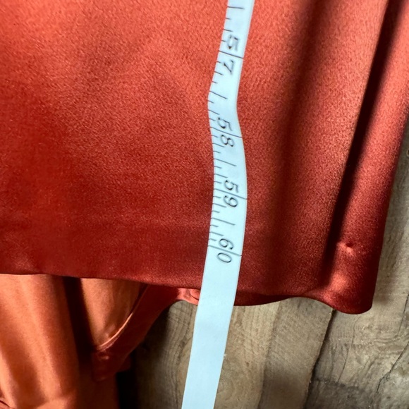 Reem Acra Copper Satin Gown - size 10 - Picture 9 of 14